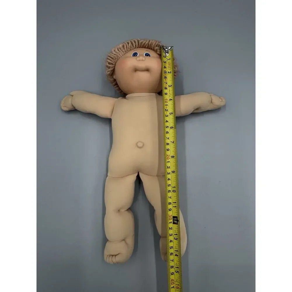 Vintage 1982 Cabbage Patch Kids Boy Doll Blonde Hair Blue Eyes